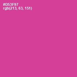 #D53F97 - Cerise Color Image