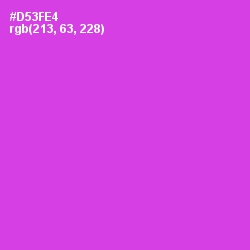 #D53FE4 - Razzle Dazzle Rose Color Image