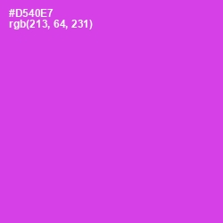 #D540E7 - Fuchsia Pink Color Image