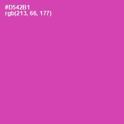 #D542B1 - Brilliant Rose Color Image