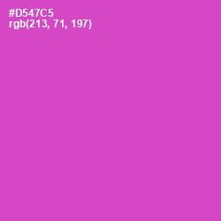 #D547C5 - Fuchsia Pink Color Image