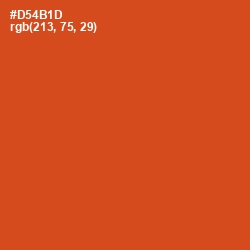 #D54B1D - Orange Roughy Color Image