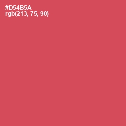#D54B5A - Chestnut Rose Color Image