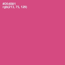 #D54B81 - Mulberry Color Image