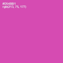 #D54BB1 - Brilliant Rose Color Image