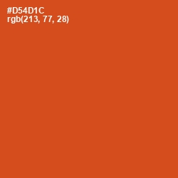 #D54D1C - Orange Roughy Color Image