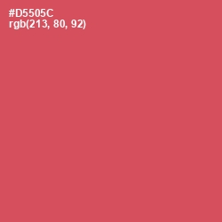 #D5505C - Chestnut Rose Color Image