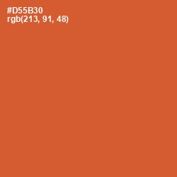 #D55B30 - Flame Pea Color Image