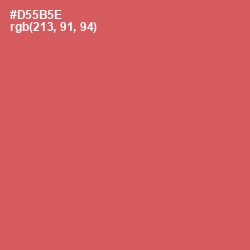 #D55B5E - Chestnut Rose Color Image