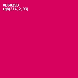 #D6025D - Razzmatazz Color Image