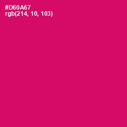 #D60A67 - Razzmatazz Color Image