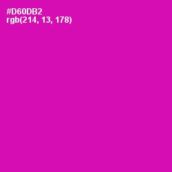 #D60DB2 - Hollywood Cerise Color Image