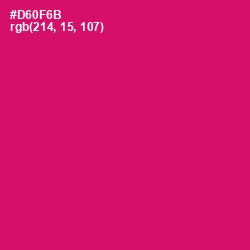 #D60F6B - Razzmatazz Color Image