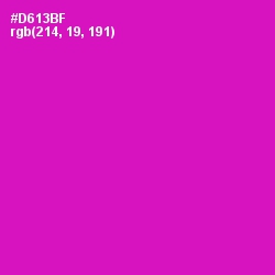 #D613BF - Hollywood Cerise Color Image