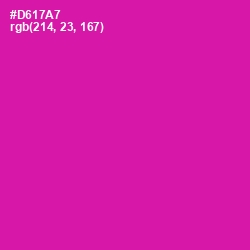 #D617A7 - Red Violet Color Image