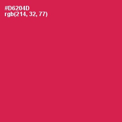 #D6204D - Maroon Flush Color Image
