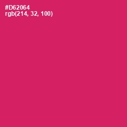 #D62064 - Cerise Red Color Image