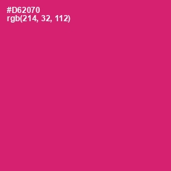 #D62070 - Cerise Red Color Image