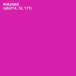 #D620AB - Cerise Color Image