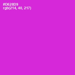 #D628D9 - Razzle Dazzle Rose Color Image