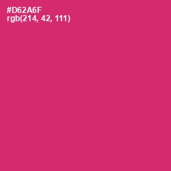 #D62A6F - Cerise Red Color Image