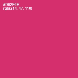 #D62F6E - Cerise Red Color Image