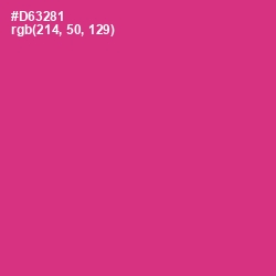 #D63281 - Cerise Color Image