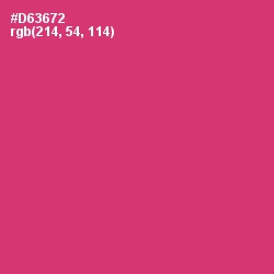 #D63672 - Cerise Red Color Image