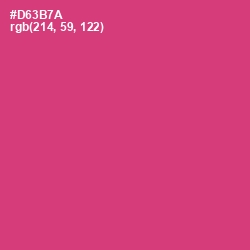 #D63B7A - Cerise Red Color Image