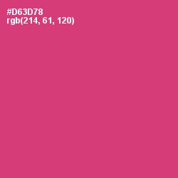 #D63D78 - Cerise Red Color Image