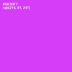 #D63DF7 - Razzle Dazzle Rose Color Image