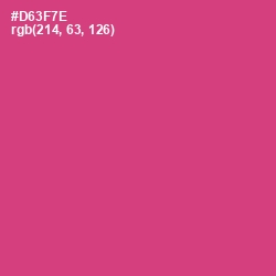 #D63F7E - Cerise Red Color Image