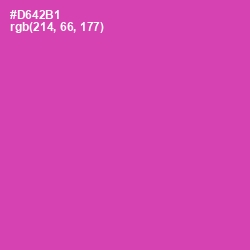 #D642B1 - Brilliant Rose Color Image