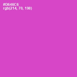 #D646C6 - Fuchsia Pink Color Image