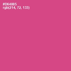 #D64885 - Mulberry Color Image