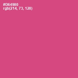 #D64980 - Mulberry Color Image