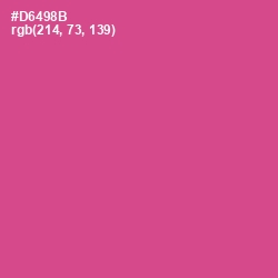#D6498B - Mulberry Color Image