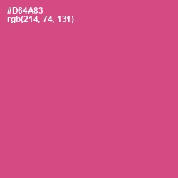 #D64A83 - Mulberry Color Image