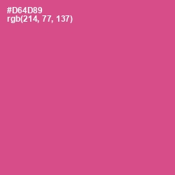 #D64D89 - Mulberry Color Image