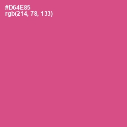 #D64E85 - Mulberry Color Image