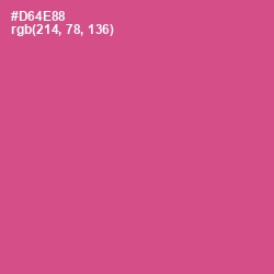 #D64E88 - Mulberry Color Image