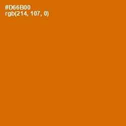 #D66B00 - Bamboo Color Image