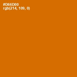 #D66D00 - Bamboo Color Image