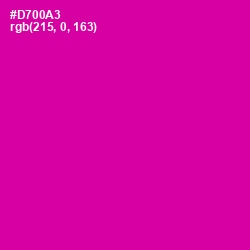#D700A3 - Hollywood Cerise Color Image