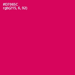 #D7065C - Razzmatazz Color Image