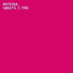 #D7076A - Razzmatazz Color Image