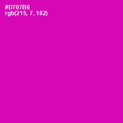 #D707B6 - Hollywood Cerise Color Image