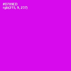 #D709ED - Magenta / Fuchsia Color Image