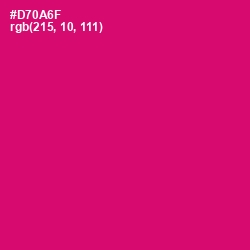 #D70A6F - Razzmatazz Color Image