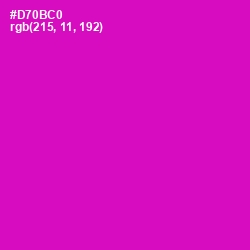 #D70BC0 - Shocking Pink Color Image